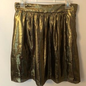 Tibi ✨METALLIC GOLD✨ skirt